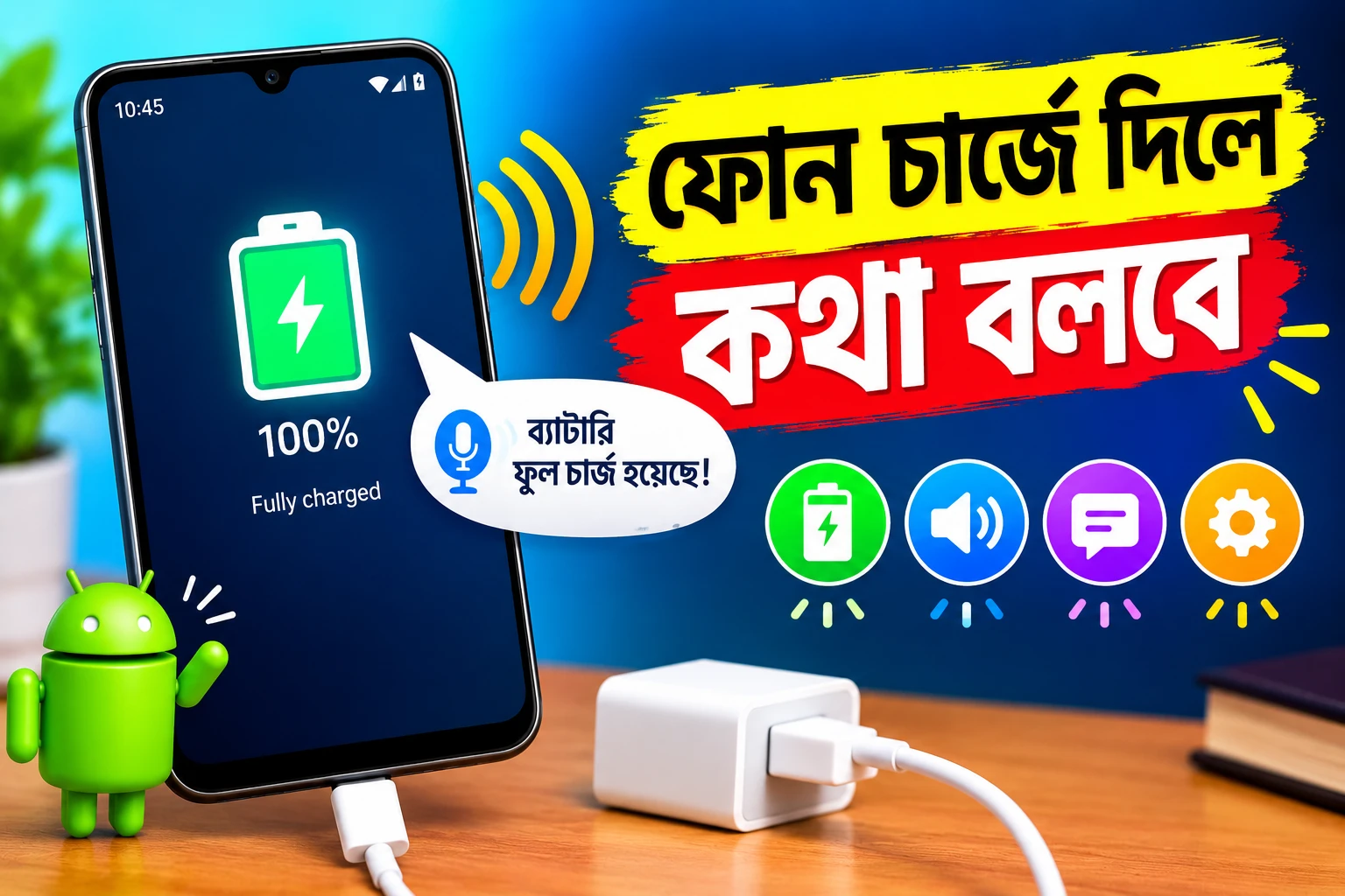 How to Make Your Phone Talk When You Plug It in to Charge ( chn)